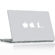 Sticker Mac evolution de la pomme - ambiance-sticker.com